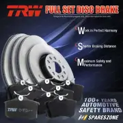 Front + Rear TRW Disc Rotors Brake Pads for Subaru Forester S10SF Liberty B12BE (for: Subaru)