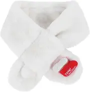 [TINEASUR] Thick Knitted Neck Warmer Scarf for Kids Plush Christmas Pattern Winter Scarf