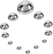Abaodam 12Pcs Gazing Balls Mirror Polished Reflective Half Balls for Garden Decoration Unique Viewing Effect for Outdoor Spaces for DIY Projects