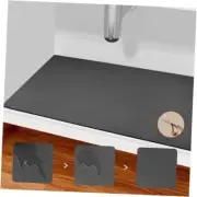 Under Sink Mats, 34" X 22" Or Smaller Cut to Fit Under Sink Shelf Dark Gray