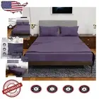 Cooling California King Bedding Set - Plum, Double Brushed, 1900 Thread Count
