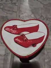 wizard of oz ruby slippers Heart Shapped Music Box
