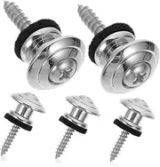 Alasum Guitar Strap Locks for Bass Electric Guitar Quick Release System Metal Buttons