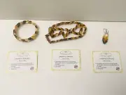 AMBERAGE Natural Baltic Amber Necklace, Earrings, and Bracelet