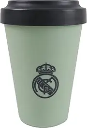 CyP Brands Real Madrid Green Takeaway Mug with Lid Official Product