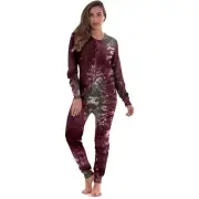 Plus Size XXL #Followme Women's Waffle One Piece Thermals Tie Dye NWT