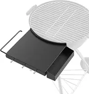 [SafBbcue] Grill Side Table Shelf for 18" Charcoal Kettle Grills Compatible with Weber Master-Touch 18in Kettle Charcoal Grill Table Shelf, Compatible with Weber BBQ 18" CCG-290 Kettle BBQ Fold Table