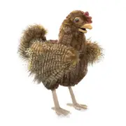 Folkmanis Hen 53cm Animal Hand Puppet Kids/Children Storytelling Fun Play Toy 3+