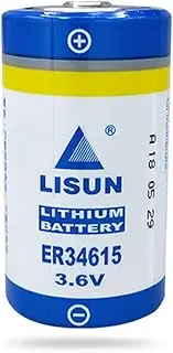 STEPMAX (1 Pack) ER34615 D Cell Lithium Battery 3.6V 19000mah for LISUN Multipurpose PLC Programmer ETC Battery