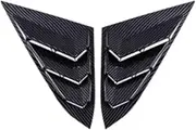 YJVVWQVF Rear Side Window Louvers Compatible for Civic 10th Gen Sedan 2016 2017 2018 2019 2020 Car Accessories Air Vent Cover Compatible(Carbon)