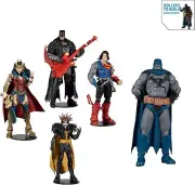 McFarlane DC Build A 7In Figure Wave 4 set Death Metal Batman Superman Robin &
