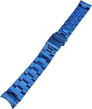 [SLAVIK] 22mm Stainless Steel Watch Strap Curved Solid/Hollow End Links Watch Band Compatible With Seiko SKX007 SRPD61 Diving Strap Accessories