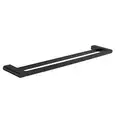 Seima Double Towel Rail 800mm Matte Black Opus 191424