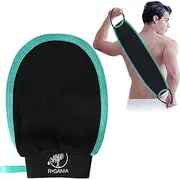R'GANIA Exfoliating Body Glove & Back Scrubber – Korean Mitt for Dead Skin, Deep Exfoliation, Keratosis Pilaris, Spray Tan Removal and Smoother Skin. 100% Viscose