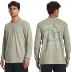 【UNDER ARMOUR】UA 男 OUTDOOR GRID LOGO 長袖T-SHIRT_1380338-504(綠色)