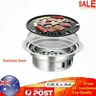 AU Japanese Korean 12" Table Charcoal Portable BBQ Grill Camping Fire Pit Round