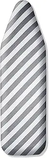 Chamgeco Ironing Board Cover and Pad 56x135CM, Standard Cotton Iron Pad Cover with Thick Padding, Scorch & Stain-Resistant Thick Padding with Elastic Edge, Heat Reflective Coating, Durable (Stripes)