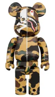 Bearbrick 1000% MASTERMIND vs BAPE(R) YELLOW Medicom Toy Be@rbrick New FAST SHIP