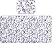 Mystery Butterflies Purple Cooling Baby Waterproof Crib Mattress Protector 28" x 52" Breathable Training Pads for Baby&Toddler