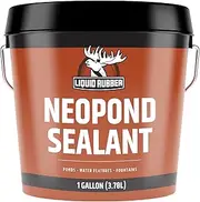 Liquid Rubber NeoPond Sealant - Waterproofing Pond and Water Features - Black, 1 Gallon