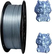 Silk PLA Filament 1.75mm, Shiny PLA Filament, Platinum Filament, Silver Silk PLA Filament for 3D Printers Filament, 1KG