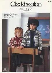 Cleckheaton Knitting Pattern 201 Kids 8plys 1-6yrs - 2 Cardigans for Children