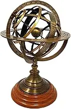 Nautical Astrolabe Engraved Brass Armillary Antique Vintage Tabletop Armillary Sphere Vintage Desk Celestial Armillary Home Decor Gift