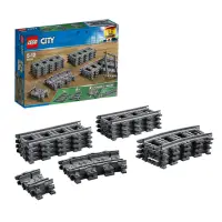 在飛比找momo購物網優惠-【LEGO 樂高】城市系列 60205 軌道和彎道(拼砌零件