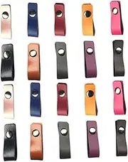 SHOWERORO 20Pcs Assorted Color Cable Organizers Durable Buckles for Earphones USB Cords Compact Lightweight Storage for Easy Cable Management