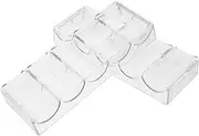 GALPADA 2pcs Acrylic Chip Organizer Trays Capacity Transparent Poker Storage Case Clear Handheld Chip Holder for Home Parties and Game Acrylic Design for Easy Visibility