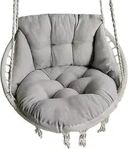 Hammock Chair Cushion, Comfortable Hanging Egg Chair Cushions, Thick Swing Chair Pad, Washable Hanging Basket Seat Cushions for Patio Garden(Gray)