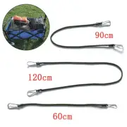 6090120cm Heavy Duty Bungee Cord Ropes Carabiner Clips Camping Baggage Straps