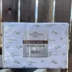 Pointehaven White CACTUS Heavyweight Flannel Queen Sheet Set Bedding New NWT