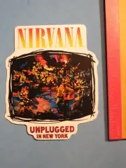 Music STICKER ~ NIRVANA: Washington State Grunge Pop Rock - Unplugged New York