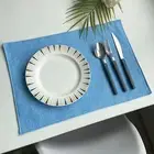 Table Placemat Non-slip Smooth to Touch Dual Layer Non-skid Glassware Protective