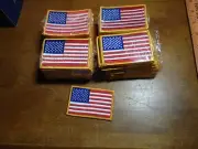 U S, FLAG - UNITED STATES FLAG 100 PATCHES embroidered patches 3x2 inches