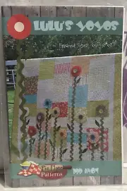 2010 Pie Plate Patterns LULU'S YOYOS Applique Quilt Pattern 60x68"~~NEW