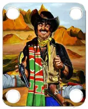 Neckplate to fit Graphic Electric Guitar Color Graphic PJ Bass Strat Bandito 2