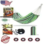 450lbs Capacity Extra Large Double Hammock with Tree Straps - Ideal for Couples