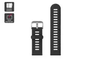Silicone Strap for Kogan Play 3 Kids Smart Watch Black