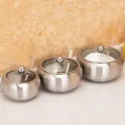Cookie Container with Lid Condiment Jars Lids and Spoons Spices