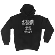 Proficient In 3 Languages English Sarcasm Profanity - Funny Novelty Hoodies Hoodie