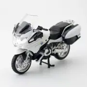 1/18 BMW R1250 RT Motorcycle Model Diecast Motorbike Toy Kids Boys Gifts White
