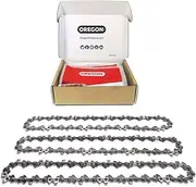 Oregon 3-Pack E72 PowerCut Replacement Chainsaw Chain for 20-Inch Guide Bars, 72 Drive Links, Pitch: 3/8", .050" Gauge,Grey