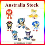 Licensed New SONIC THE HEDGEHOG SEGA Plush SONIC TAILS KNUCKLES SHADOW 30cm