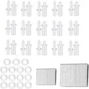 [Roczential] 1 Set Shutter Repair Kit, Shutter Fasteners, Wooden Blinds Blade Curtain Repair Pieces, Plantation Shutter Repair Set,Portable Telescopic Repair Pin,Window Tool Supplies,Folding Blind