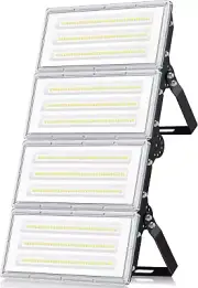 400W Led Flood Light, 40000Lm Stadium Flood Lights Outdoor Daylight 7000K,4 Modu