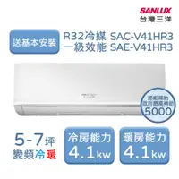 在飛比找ETMall東森購物網優惠-【台灣三洋 SanLux】 R32經典型 【5 ~ 7坪】一