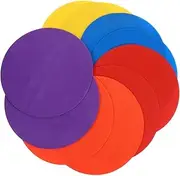 Happyyami 10pcs Non-Slip Soccer Training Sign Discs Markers for Football Basketball Agility Drills Design Site Boundaries Exercises