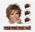 Light Brown Short Hairstyles Women's Natural Wavy Human Hair Wig 6 Inch